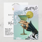 *～* A101 優雅なカクテル 20人  bacheloretteパーティー 招待状 (正面/裏面)