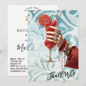 ＊＊＊　A101 優雅なコックテイル フォト １６  バチェロレッテ 招待状 (正面/裏面)