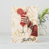 *～* A101  華やかなコクテール 写真4  花嫁候補 招待状 (スタンド正面)