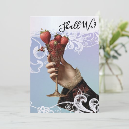 *～* A101 華麗なコクテルドレス 1  ハッピー・バチェロレッテ 招待状 (スタンド正面)