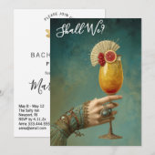 *～* A101  豪華なコクテール写真 24  バチェロレッテ 招待状 (正面/裏面)