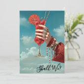 *~* A101 16カクテル華美フォトバチェロレッテスカイ 招待状 (スタンド正面)