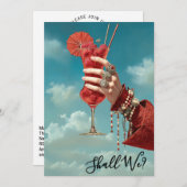 *~* A101 16カクテル華美フォトバチェロレッテスカイ 招待状 (正面/裏面)