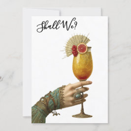 *~* A101 24カクテル華美フォトバチェロレッテ 招待状