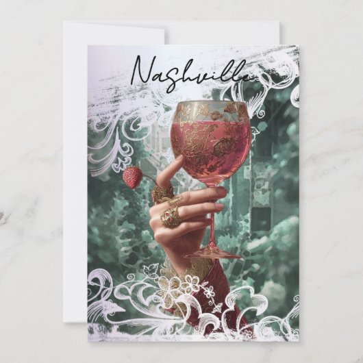 ~* A101PHOTO カクテル ナッシュビル ブライズ 30 招待状 (正面)
