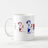 A10 -ステレオの"マグのCDOのアナウンサー" コーヒーマグカップ (左)