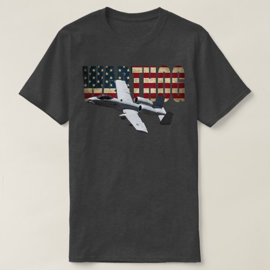 A10 A-10 Thunderbolt Warthag Brrrtサメ口 Tシャツ (デザイン正面)