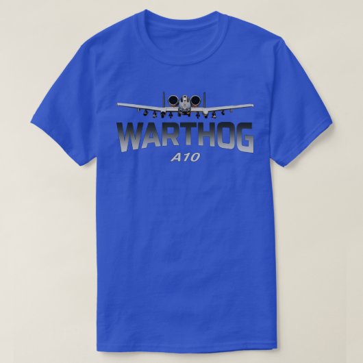 A10 Warthag Thunderbolt IIジェット戦闘機1 Tシャツ (デザイン正面)