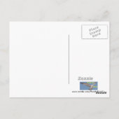 A11フラミンゴの郵便はがき ポストカード (裏面)