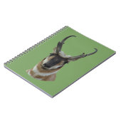 A19プロンコーンアンテロープ暗い顔バックヘッドショット ノートブック (左側)