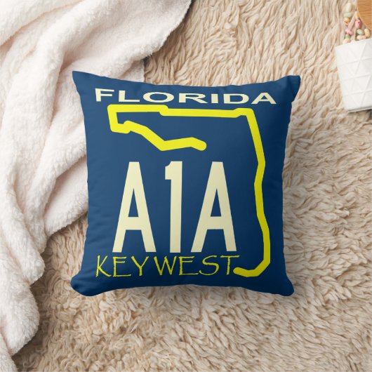 A1A Key Westの枕 クッション (ブランケット)