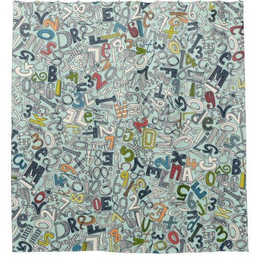 A1B2C3氷 シャワーカーテン (正面)