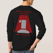 A1LogoLargeのレストランの排気 Tシャツ (裏面)