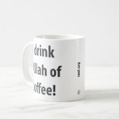 A2灰色のマグ コーヒーマグカップ (正面左)