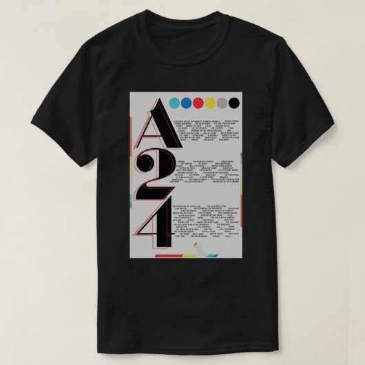 A24 Film Poster Poster Tシャツ (デザイン正面)