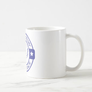 A258青い幸せな場所の蹄鉄 コーヒーマグカップ