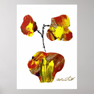 A2 ポスター* 花の版画シリーズ *フラワーイメーゲン ポスター