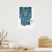 A320下部のAftパネルポスター ポスター (キッチン)