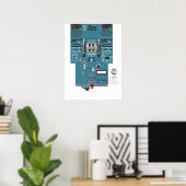 A320下部のAftパネルポスター ポスター (ホームオフィス)