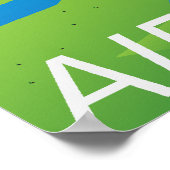 A321エアライナーベクトルポスター ポスター (角)