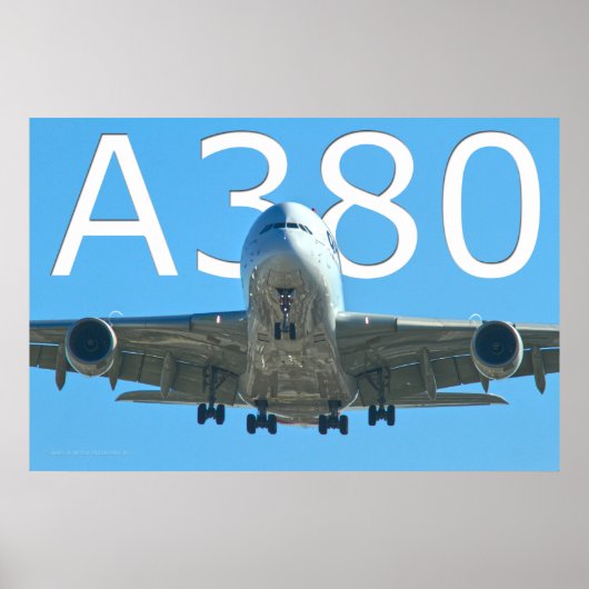A380旅客機 ポスター (正面)