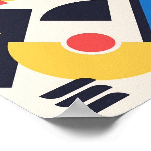 A3 Bauhaus Art Poster 1 ポスター (角)