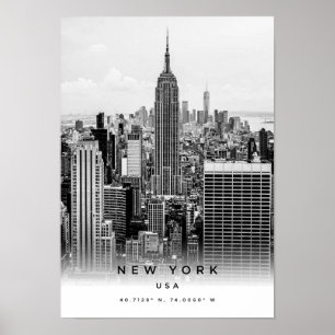 A3 New York USAコーディネートのポスター ポスター