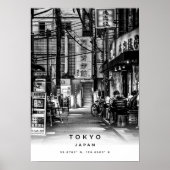 A3 Tokyo Japan Coordinates Poster ポスター (正面)