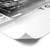 A3 Tokyo Japan Coordinates Poster ポスター (角)