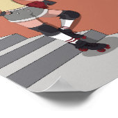 A4ダービーガールプリント ポスター (角)