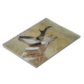 A4プロンコーンアンテロープ若いバックヘッドショットプロファイル ノートブック (左側)