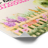 A4庭を植えるポスターはトモア信じにある ポスター (角)