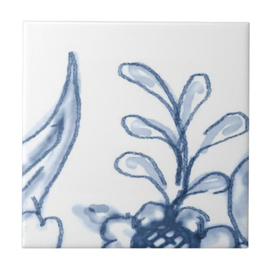 A4 -デルフトのバスケットの壁のタイル- A4 タイル (正面)