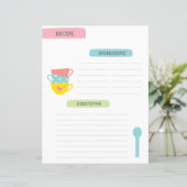 A4 Recipe Template (スタンド正面)