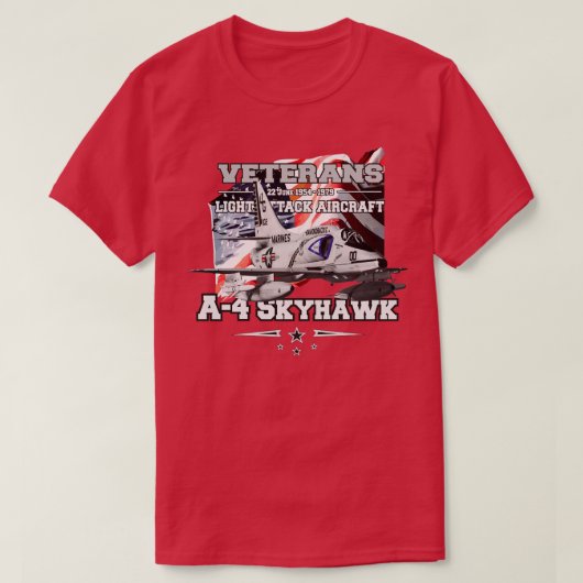 A4 Skyhawkのライトアタック機 Tシャツ (デザイン正面)