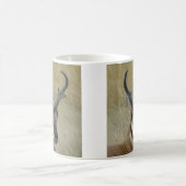 A5 Pronghornのカモシカの大金の頭部の打撃 コーヒーマグカップ (中央)