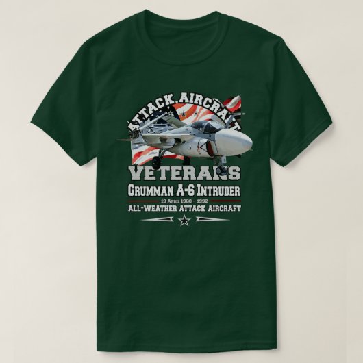 A6侵入機全天候型攻撃機 Tシャツ (デザイン正面)