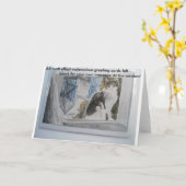 A6水色グリーティングカード カード (黄色い花)