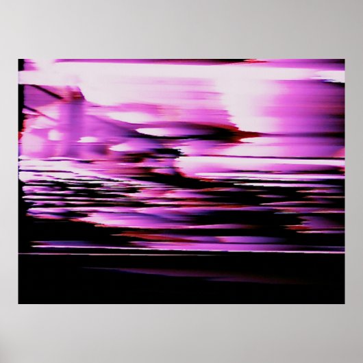 A60 Glitch Photo No. 001プリント ポスター (正面)