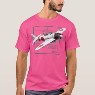 A6Mゼロファイター日本の第2次世界大戦飛行機 Tシャツ