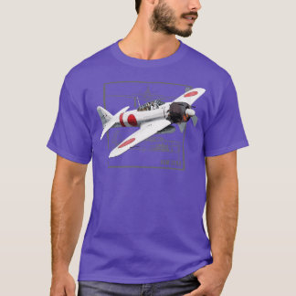 A6Mゼロファイター日本の第2次世界大戦飛行機 Tシャツ