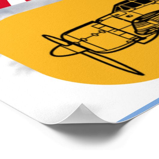 A6M三菱「ゼロ」戦闘機 ポスター (角)