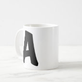 "A"のマグカップ コーヒーマグカップ (正面左)