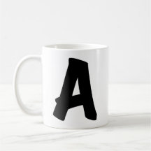 "A"のマグカップ