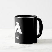 A (アルファ) NATOフォネティックコード・モールス信号 マグカップ (正面右)