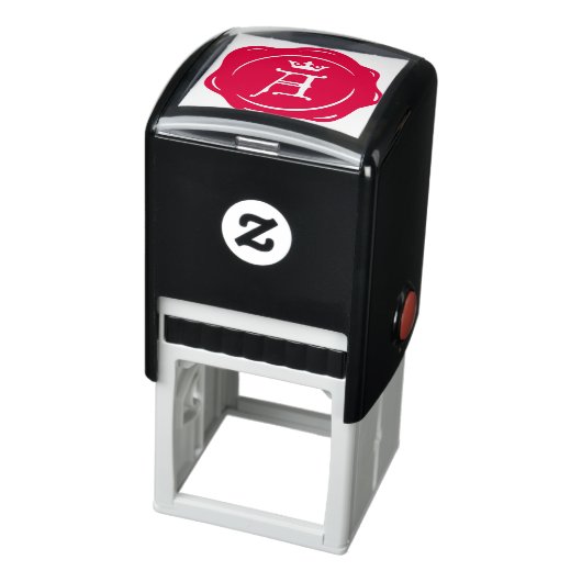 A -アンティークワックスシールゴシック王冠イニシャル文字 セルフインキングスタンプ (商品)