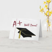 A+カスタム卒業カード カード (黄色い花)