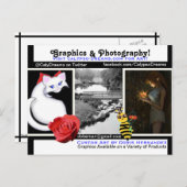 A*グラフィックスミックス名刺はがき ポストカード (正面/裏面)