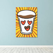 A.コップの中の愛 キャンバスプリント (インサイチュ (ウッドフロア))