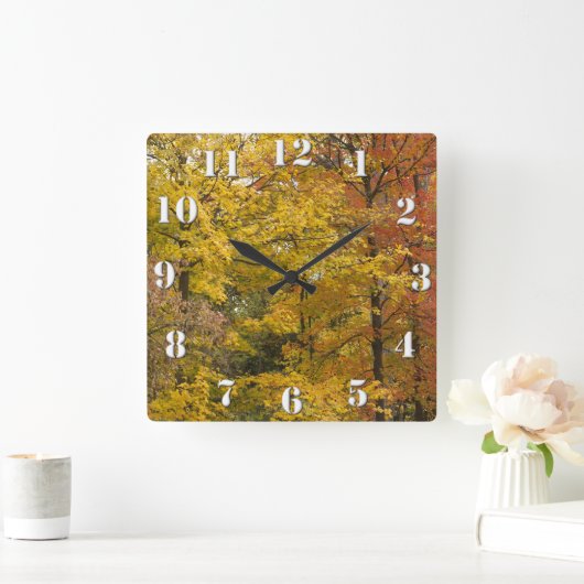 a スクエア壁時計 (ホーム)